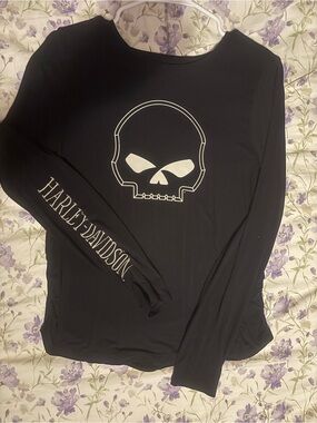 Harley-Davidson Black Logo Long Sleeve Shirt